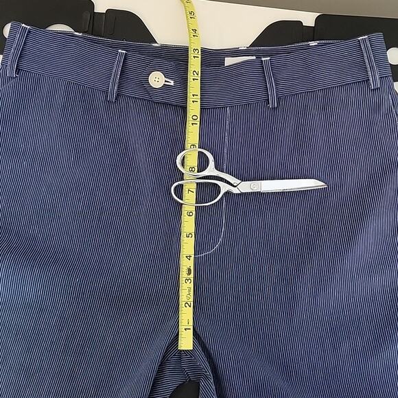 Max 'N Chester Jeffery B Indigo Fineline Blue Pinstripe Pants 36 RUNS SMALL - Picture 8 of 15